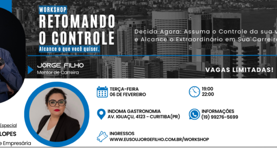 Workshop Retomando o Controle em Curitiba